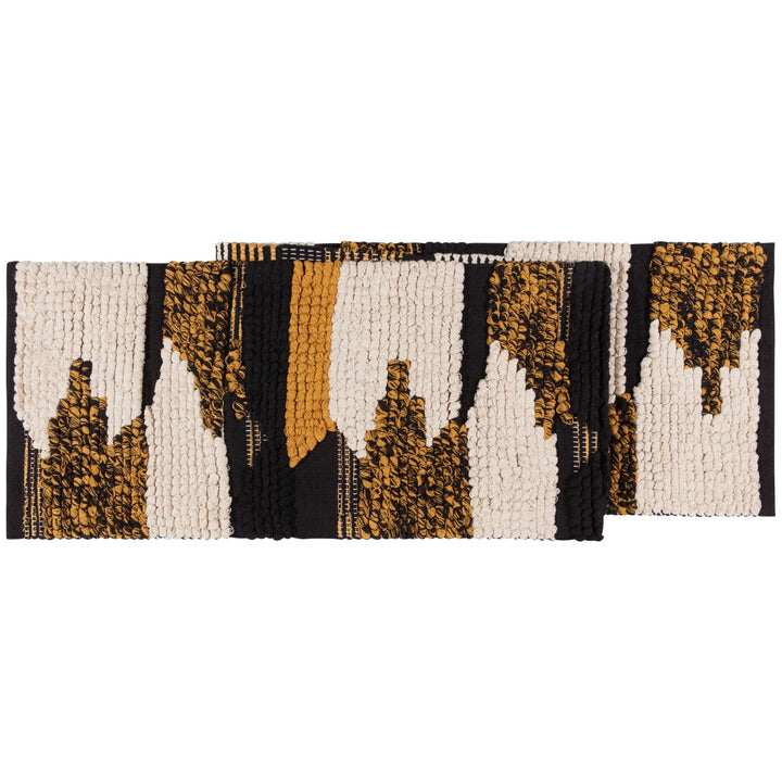 Align Ochre Black Table Runner