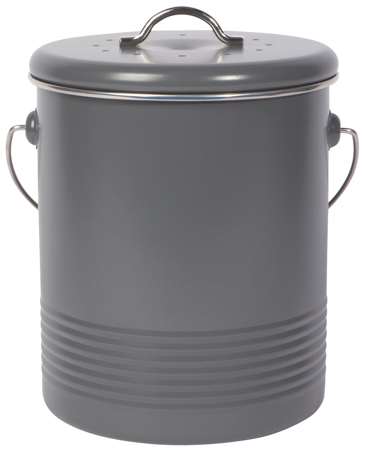 Steel Compost Bin: Charcoal 1.25 Gallon