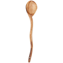 Olive Wood Wavy Salad Servers Set of 2