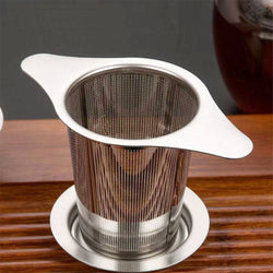 Fine Mesh Tea Infuser Basket with Lid