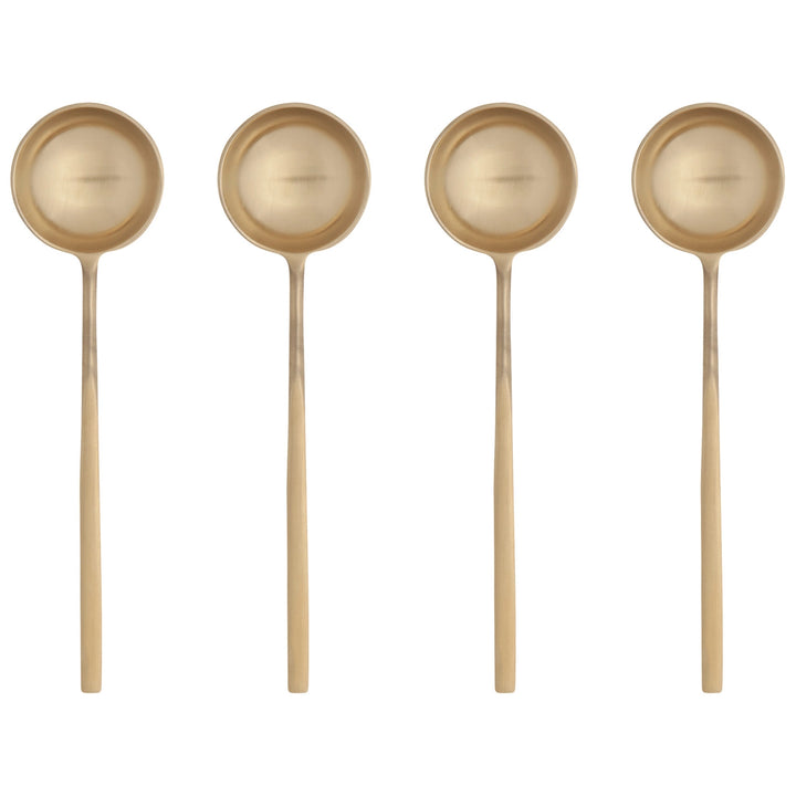 Long Spoon Gold Set of 4