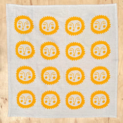 Yellow Sun Tea Towel