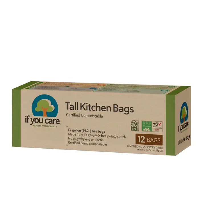 Compostable Tall Kitchen Bags-13 Gallon